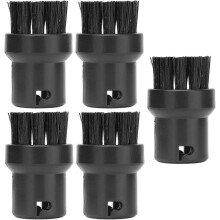 5PCS Black Steam Cleaner Brushes for SC1-SC5, Soft and Durable Replacement Cleaning Tools