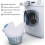 Pack Replacement Cloths, Microfiber Steam Mop Cover Accessory for Vileda Hot Jet Steam Cleaner (White) 4
