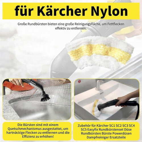 Per accessori per pulitori a vapore Karcher Easyfix SC1 SC2 SC3 1