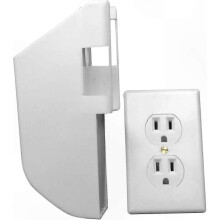 Cofre Oculto para Joias - Caixa Branca para Tomada com Design Discreto para Instalação na Parede, Ideal para Armazenamento e Segurança Doméstica