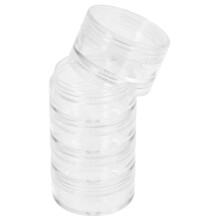 Estuche organizador de joyas elegante de 6 piezas para guardar joyas, de viaje, de 3,5 x 8 cm, multifuncional.