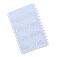 Molde de silicona para bandeja de pestañas con resina epoxi de cristal para guardar joyas y manualidades