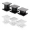Μαύρη ακρυλική βάση ανύψωσης με δίσκο αποθήκευσης και ράφι κοσμημάτων 3