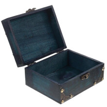 Estuche de madera vintage para guardar joyas, 3 piezas, color verde