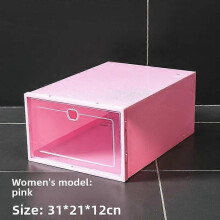 Thickened Plastic Transparent Shoe Storage Box Flip Cover Simple Placement Shoe Organizer Box for Jewelry Accessories Storage