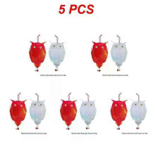 (Style A 5pcs) 1~5PCS Owl Bird Repellents Control Scare Device Laser Reflective Fake Owl Scares Bird Pigeons Woodpecker Repellent Garden