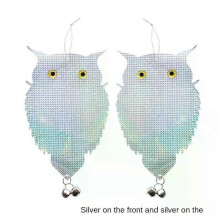 (Style B 1pc) 1~5PCS Owl Bird Repellents Control Scare Device Laser Reflective Fake Owl Scares Bird Pigeons Woodpecker Repellent Garden