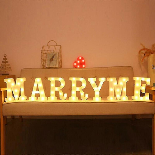 (Y) Alphabet Letter Led Light Luminous Lamp Decor Party Night Light 2