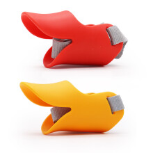 Botniță drăguță pentru câini, anti-mușcături, suport ergonomic în trei puncte, husă de cauciuc de înaltă calitate pentru gură de câine,