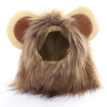 Kit de transformation en crinière de lion pour votre compagnon à quatre pattes, chapeau confortable et ajustable en peluche douce, idéal pour les