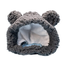 Charming Pet Accessory For Cosplay Parties, Warm Adjustable Bear Hat Made Of Soft Plush Fabric, Adorable Cat Costume With Comfortable Ears For Your Fu