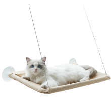 Cama para gatos de ventana que ahorra espacio, fácil instalación sobre ventanas lisas, percha para gatos de ventana de material reforzado de