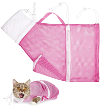 La soluzione ideale per la toelettatura degli animali domestici: borsa da bagno per gatti con sistema di fissaggio regolabile per garantire sicurezza