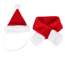 Acessório versátil para animais de estimação, gorros de Natal de pelúcia macia reutilizáveis do Papai Noel, fantasia adorável para animais de