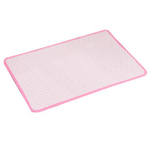 Tapis rafraîchissant pour animaux de compagnie, en soie glacée, auto-rafraîchissant, portable et non toxique, idéal pour une utilisation