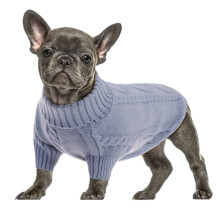 Haustier-Outfit, großer Hundepullover mit wärmendem Thermomaterial, einfarbiges Design für Katzen und Hunde, kuschelweicher Strickpullover mit