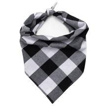 Hondenbandana met dubbele laag voor extra duurzaamheid, zachte katoenen stof voor ongeëvenaard comfort, opvallend ruitpatroon voor modieuze honden