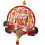 Pendentif de divinités chinoises-Composition florale 1