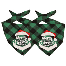 Bandana para pet com estampa exclusiva de Natal, tamanho ajustável para pescoço, ideal para cães de pequeno a médio porte. Fácil de limpar, leve