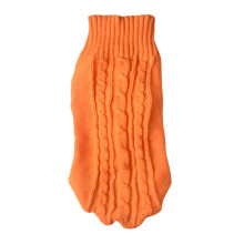 Ultimate Winter Companion: Thick Warm Knit Cat Sweater With Solid Colored Cable Knitwear