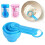 (1set, Pink) Clear Measuring Cups And Spoons Set 6-Piece Stackable With Hooks Shatterproof High-Strength PVC For Precise Cooking And Baking 2