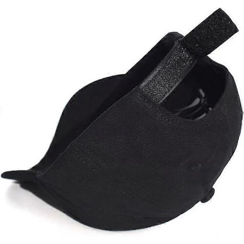 Men's Short Brim Baseball Cap Adjustable Size Quick-Drying Lightweight Breathable Structured Dad Hat Black 1