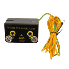 Conector de aterramento fácil de instalar, soquete em L, anel antiestático ESD, pulseira de aterramento, cabo de aterramento, conectores banana,