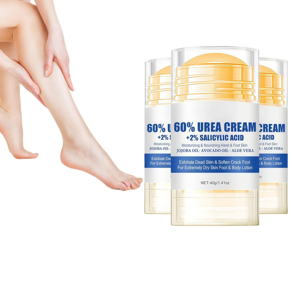 Cream 60% Urea Foot For Dry Cracked Heels, Deep Hydration And 3Pcs