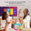 Mini Karaoke Machine Kids with 2 Microphone Portable Bluetooth Speaker with LED 2