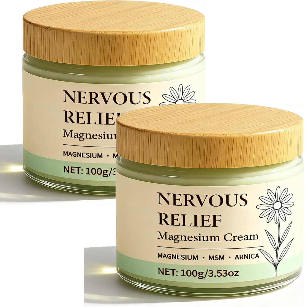Cream Magnesium 3.53Oz 2Pcs Fast Absorbing Muscle And Joint Pain Relief Nongreasy Formula