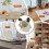 Tiny Desk Trash Can - Cute Cartoon Animal Mini Office Waste Bin with Lid - Odor-Proof Multi-Functional Storage Container 3