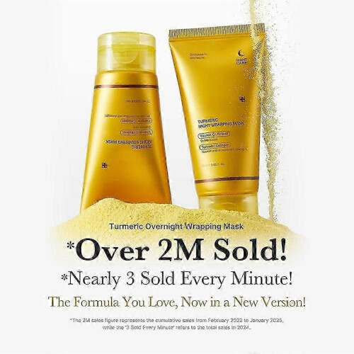 Turmeric Peel-Off Mask - with Brush, 75ml, Hydrating, Fruit Extract, Night Use 1