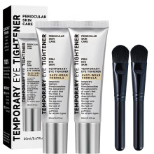 Instant Face Lift Cream and Under Eye Tightening Duo Pack with Hydrating Smooth Finish and Brush