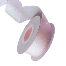 1Inchx11Yd Pure Linten Organza Lint voor Kerstboom Bogen-Roze
