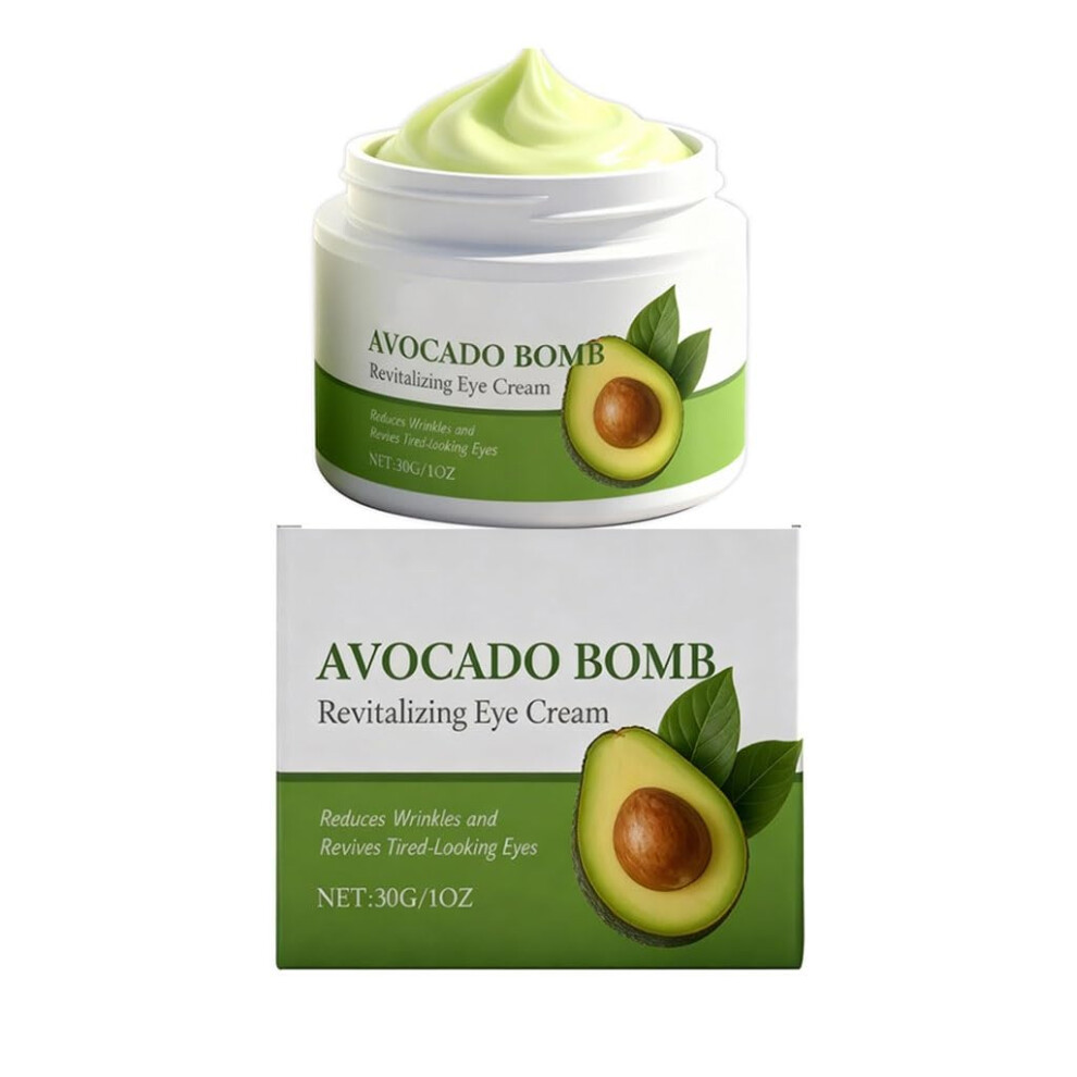 Cream/Dark Avocado Eye For Circles, Deep Hydration, Lightweight, Nourishing For Sensitive Skin 1Pcs
