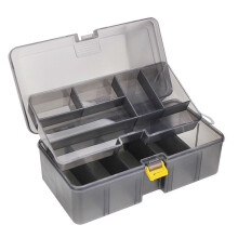 Tackle Box Organizer Lightweight Portable Fishing Tackle Storage Case with Movable Tray and Sturdy Design