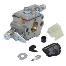 Peças para motosserra a gasolina, peças de reposição para carburador e motor, kit de manutenção com filtro de ar, filtro de combustível, vela