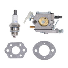 Carburador de substituição com material durável de alta qualidade e kit de bobina de ignição compatível com motosserras Husqvarna 50, 51 e 55.