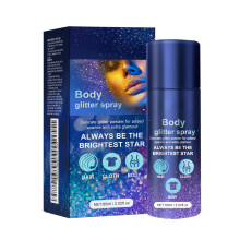 60ml Body Glitter Spray with Instant Shimmer Effect for Skin and Clothes Party Use
