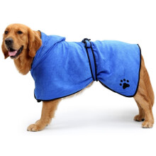 Roupão de banho para cães, capa de microfibra superabsorvente de secagem rápida para animais de estimação, tecido macio e confortável com