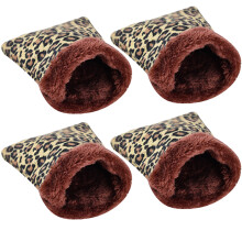 Pet Plush Hammock, Wrap Type Small Animal Bed For Security And Warmth, Winter Warm Comfort Sleeping Pouch Ideal For Hamsters, With Hanging Hooks For E