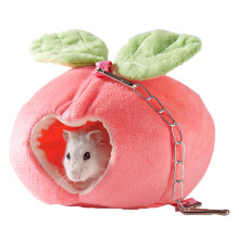 Cute Pumpkin Shape Hideout, Super Soft Plush Fabric Guinea Pig Bed for Small Animals, Removable Washable Beds, Cozy Hideaway Pet Bed, Multifunction Pe