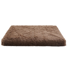 Tapete quadrado de pelúcia para casinha de cachorro e gato, cama de luxo para animais de estimação que proporciona sono profundo. Sofá-cama para