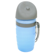 Kompakte, faltbare Wasserflasche, platzsparende Reise-Wasserflasche, auslaufsicherer, tragbarer Trinkbehälter für draußen, BPA-freies Silikon