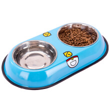 Elegante Futternäpfe aus Edelstahl mit rutschfestem Boden, stapelbar für optimales Fressvergnügen, geeignet für kleine bis mittelgroße Hunde