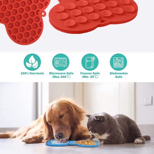 Pet Delight Lick Mat για σκύλους, Μπολ για σκύλους με αργή τροφοδοσία που προάγει την 2