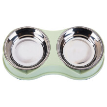 Pet Dining Companion, Doppelnapf-Set mit transparenter Futtermengenkontrolle, für gesunde Ernährung und bequeme Fütterungszeiten, rutschfeste