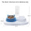 Ανυψωμένα πιάτα γάτας Rainbow Suction Principle για αυτόματη παροχή νερού, μη τοξικά 2
