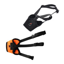 Pet Comfort: Breathable Dog Muzzle, Soft Nylon Anti Barking Muzzle with Adjustable Strap for Small Dogs, Reflective Bands for Enhanced Safety (1PCS)