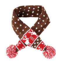 Conjunto de gorro e cachecol para cães, acessórios de inverno quentinhos, design moderno para o look natalino do seu pet, tecido acrílico